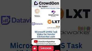 Work From Home Jobs with Microsoft UHRS by Clickworker.com @Click2EarnDigitalHub  #workfromhome