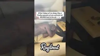 Ray J passed out on a jet after 4 days of no sleep #rayj #jet #luxury #fyp