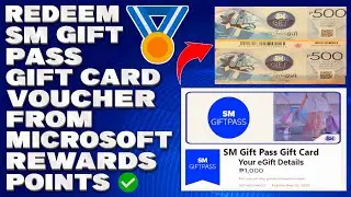 How To Redeem SM Gift Pass Gift Card Voucher From Microsoft Rewards Points Full Guide Tutorial 2024