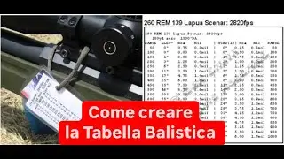 COME CREARE LA TABELLA BALISTICA (Tutorial Chairgun Elite)