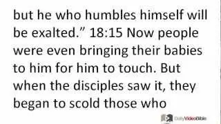 March 3 Luke 18 New Testament for the Daily Video Bible DVB