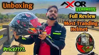 Axor Apex Venomous Helmet Unboxing & Review | Buy or Not ? | black grey |