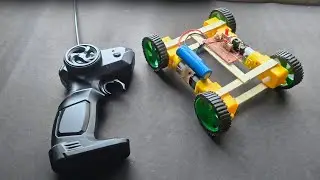 How to make 🚗⚡ RC Car Using Simple Materials 😱 Low Budget RC Car Making at Home
