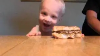 Jax Cravens - Age 2 - Eating In-N-Out Burger