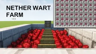 (1.21.4) Minecraft Nether Wart Farm in under 5 minutes!