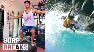 Gabriel Medina's INSANE Pre-Season Workout Routine! | SURF BREAKS