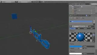 Blender texto con particulas 1