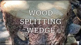Using a Wood Splitting Wedge