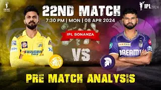 IPL 2024 CSK vs KKR 22nd Match Prediction | CSK vs KKR Playing 11, Pitch Report, Who Will Win?