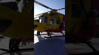First test flight at the LGH&rsquo;s new helipad! 🚁