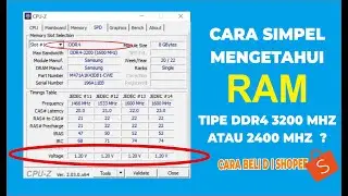 CARA MENGETAHUI TIPE RAM LAPTOP DDR4 3200 ATAU 2666 MHZ | CARA BELI RAM DI SHOPEE