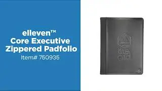 Promo Product Review: elleven&trade; Core Executive Zippered Padfolio| AnyPromo 750935