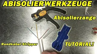 ABISOLIERWERKZEUGE | Rundkabel-Stripper | Abisolierzange | wie kann man ein Stromkabel abmanteln?!