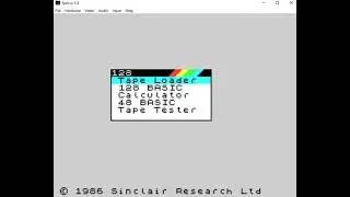 Hello world in ZX Spectrum 128