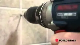 How to install World Dryer Airforce Hand Dryer  - SustainableSupply.com