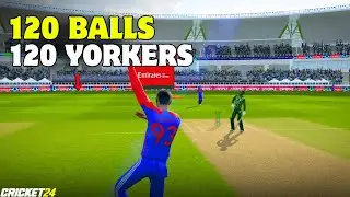 🤯🔥120 Balls 120 Yorkers Challenge! India vs Pakistan T20 (Cricket 24)
