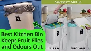 Prevent Garbage Smell - Best Kitchen Garbage Bin Keeps Fruit Flies, Odors & how to get rid of gnats
