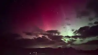 Aurora Borealis on 10th October 2024, Derwentwater Lake District National Park