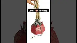 Lotus Potli Bag Making/ Potlibag  Cutting & Stitching#potlibag #diy #lotus #manjushakyams #shorts