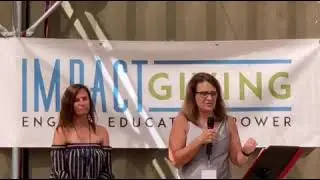Angie Rowe of Beyond Blindness at Impact Giving 2021 Kickoff Event