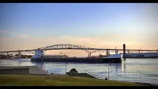 Time Lapse of Blue Water Bridge in Port Huron, Michigan