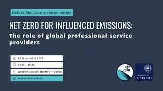 Чистый нулевой уровень выбросов: роль глобальных поставщиков профессиональных услуг &mdash; вебинар ONZ