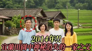 2014年!! 宜蘭田園中神秘消失的一家之父，3年後警方在總於深夜生火的鄰居家大灶下發現毛骨悚然線索