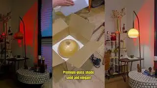 Domus Pollo Floor Lamp Unboxing. The Perfect Corner Lamp Cozy Light, Built-in Table, Warm Glow.
