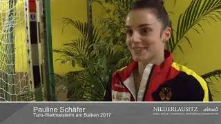 Turn-Weltmeisterin Pauline Sch&auml;fer beim 42.Turnier der Meister in Cottbus