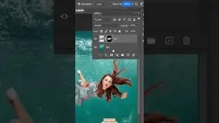 Water Effect #photoshop #midjourney #grapicdesign #how #trend #aitools #splash #funnyshorts