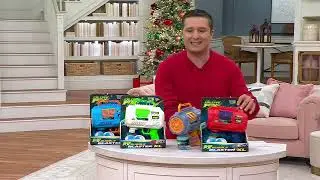 S/2 Large Bubble Shooters w/ Bubble Solution, LED Lights & Handle on QVC