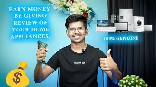 Easily earn money by providing reviews of your home appliances.