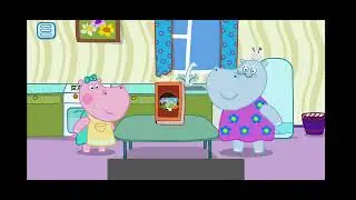 Hippo cooking school 🍳🥖 🍗🍌🥑🥥🍗🧇🥦🥦🥝🍏🍌🌽🥚🍕