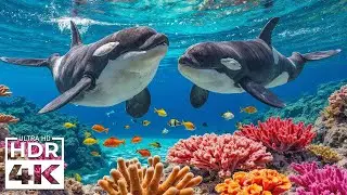 Underwater Wonders 4K - Relaxing Ocean Aquarium Video with Colorful Coral Reefs & Sea Animals