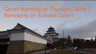 Quiet Morning at Tsuruga Castle | Remnants of Autumn Colors