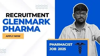 Glenmark Pharmaceutical jobs l job apply process l Pharmacist job l 2025 l
