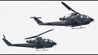 Cobra Gunship Formation Low Pass