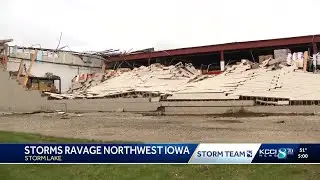 Storm Lake cleaning up after high winds leave damage