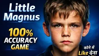 Little Magnus | 12 साल का शतरंज जीनियस  | 100% Accuracy Chess Game ♟️🔥 Hindi #RishabhChessIndia