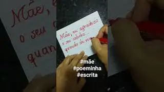 #m&atilde;e #poema #escrita #shorts