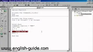 تعليم فيجوال بيسك  - شرح للـ Local Window,Call Stack