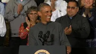 'Hello, Alaska!': Obama greets crowd in Kotzebue