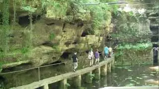 Ernzener Felsenweiher Liborius Kapelle Echternacher See Wand