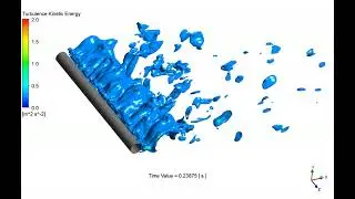 [CFD] 3D flow over a circular cylinder (IDDES simulation by ANSYS Fluent 2022R2)