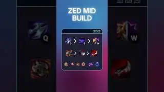 Zed Mid Build - Patch 12.23 #leagueoflegends #shorts