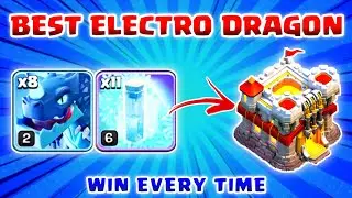 TH11 BEST ELECTRO DRAGON Attack Strategy! WIN EVERY TIME!