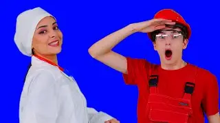 Policeman, Fireman, Doctor | Helping Professions | Kids Funny Songs