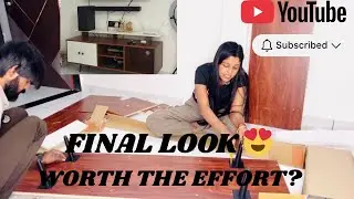  &ldquo;Simple Wall To Stylish TV Unit ✨ | Home Makeover&rdquo;