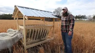 Late Winter Hay Feeder Build for Our Sheep