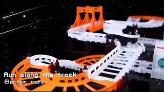 Astronaut Spaceship Track Set - Outer Space Toy Set for Kids